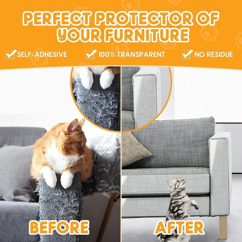 GENERICO - Protectores Invisibles para Muebles Cintas Antiarañazos Gatos