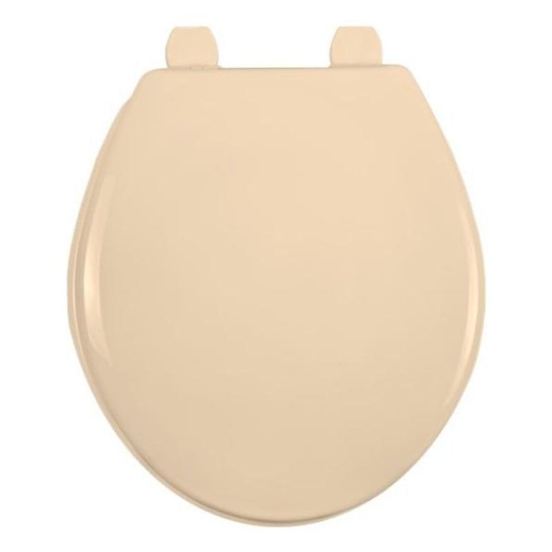 GENERICO - Asiento Redondo Antibacterial en Color Hueso para Inodoro