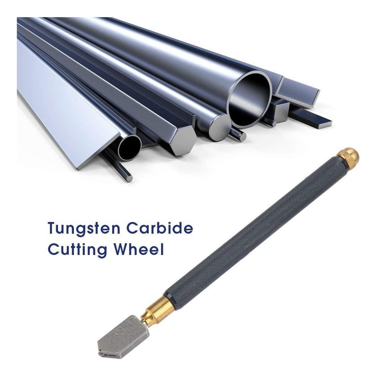 GENERICO - Cortador Profesional de Vidrio con Cabezal de Carburo