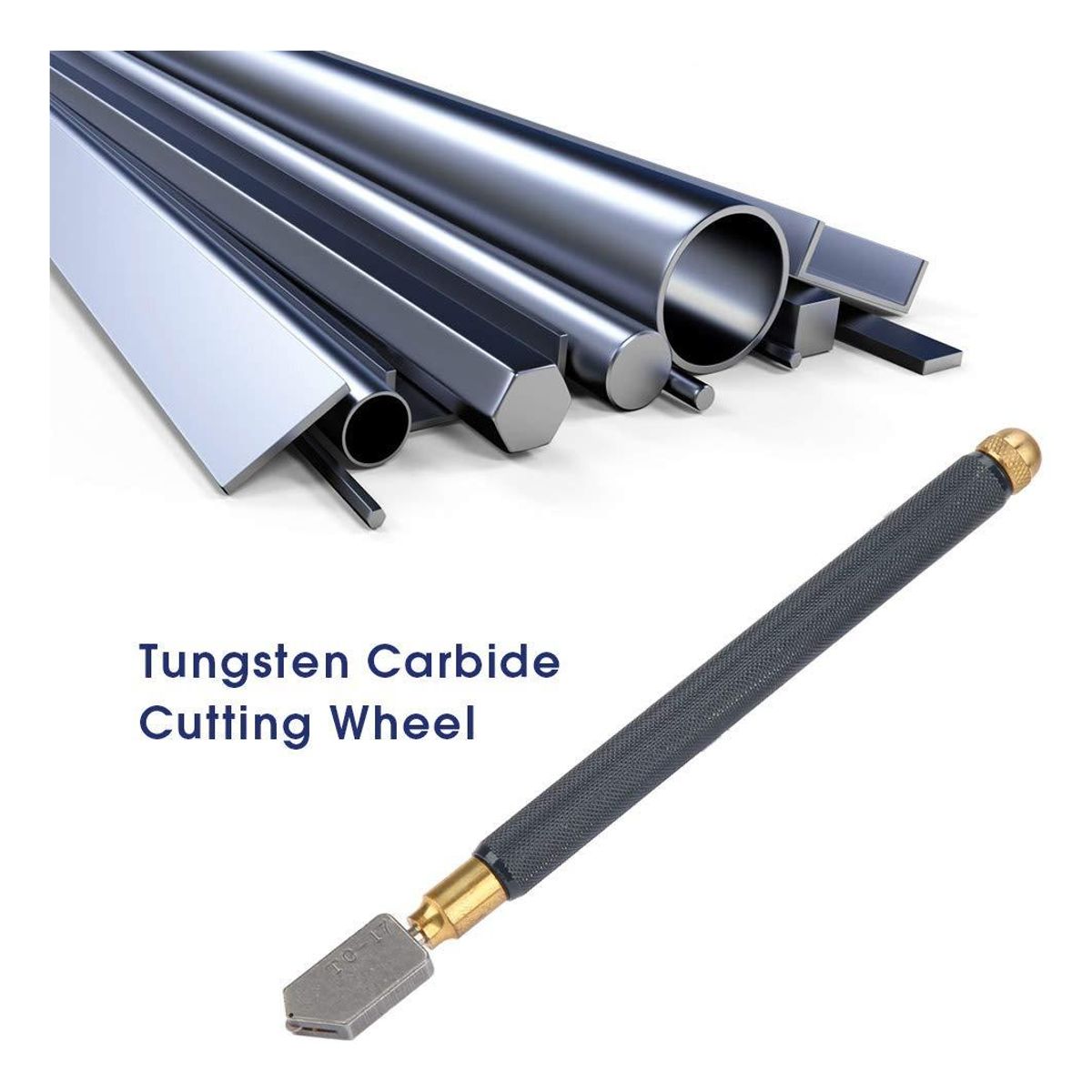 GENERICO - Cortador Profesional de Vidrio con Cabezal de Carburo