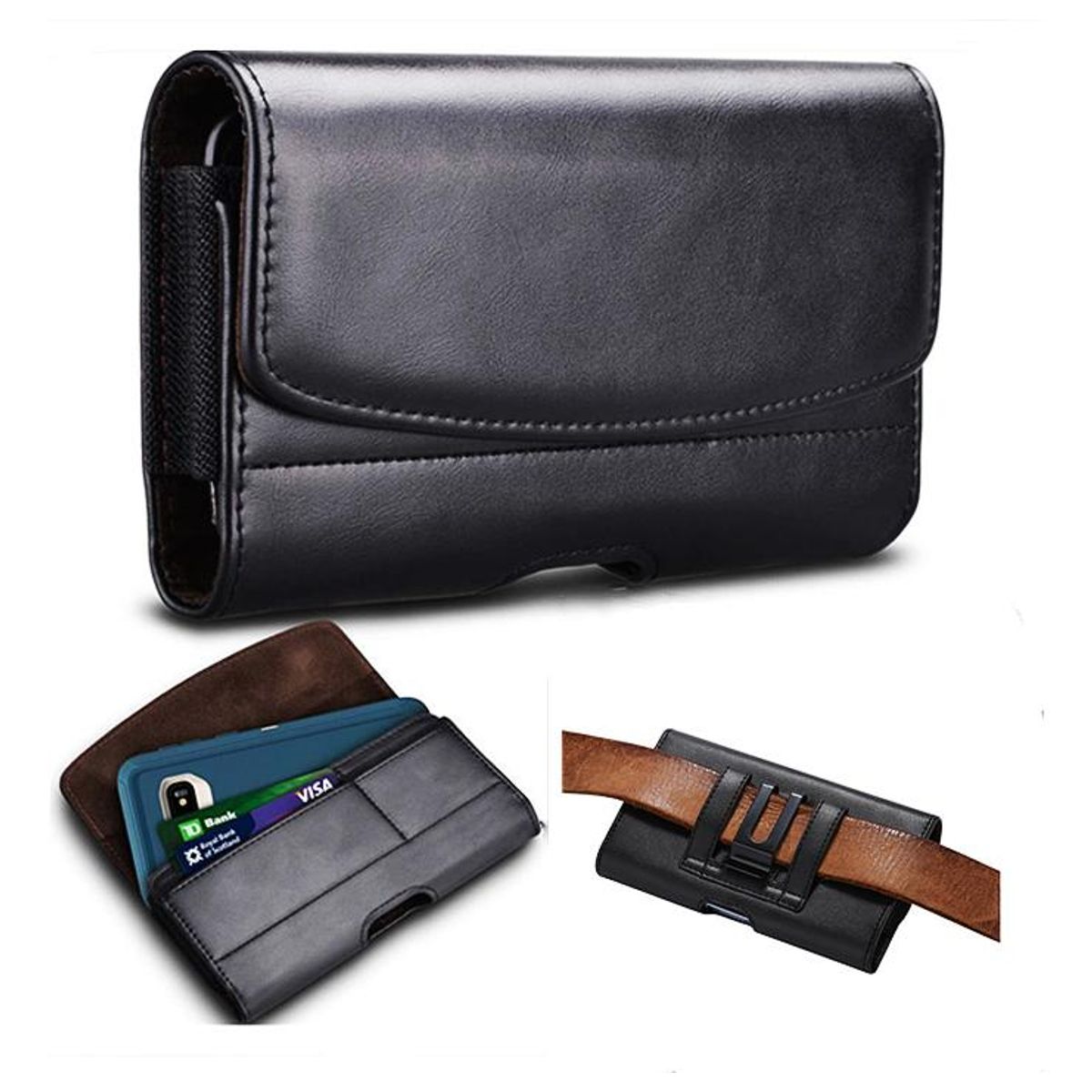 GENERICO - Funda de Piel Sintética para Teléfonos de 57 a 65 pulgadas