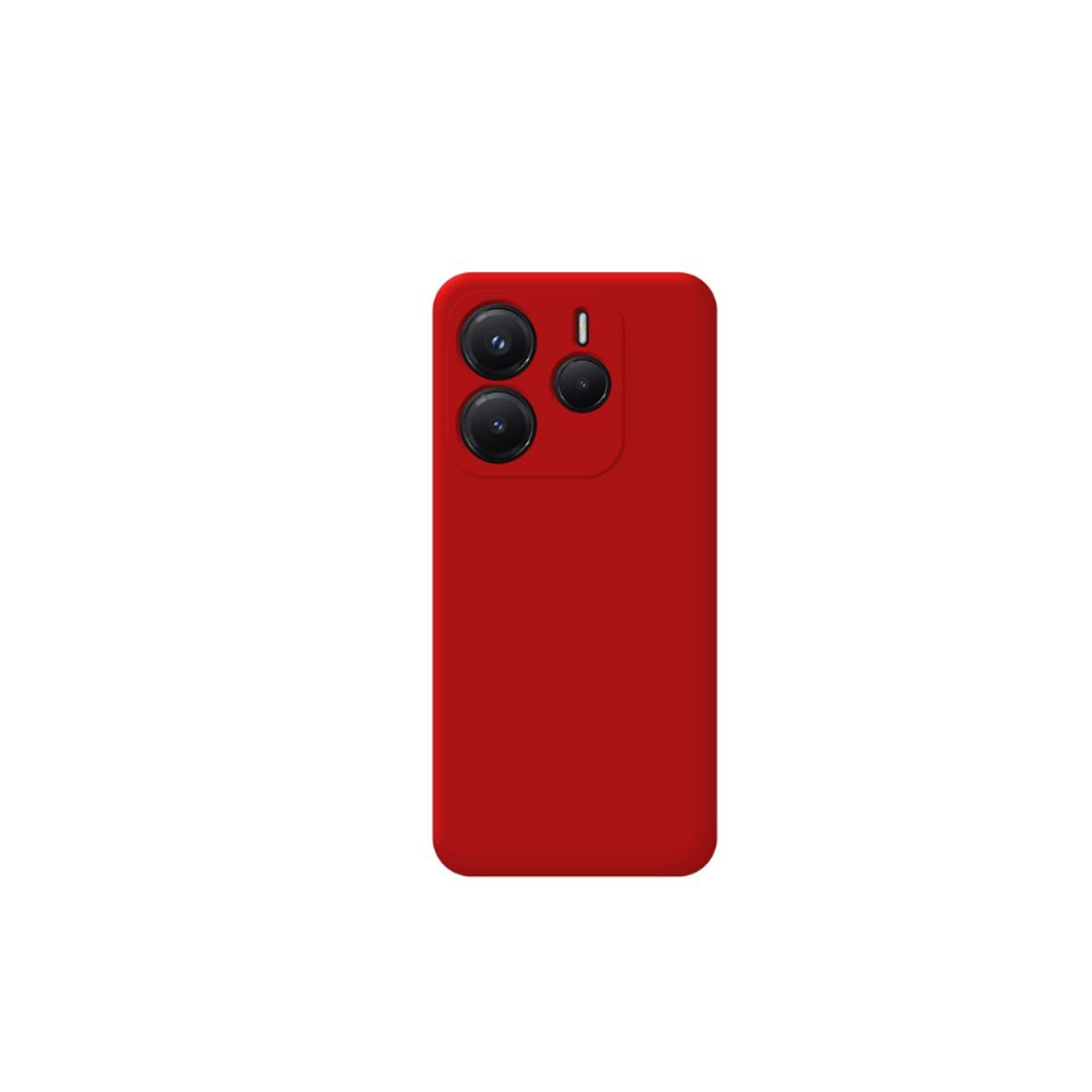 GENERICO - Carcasa Silicona Color Para Redmi Note 14 5G - Rojo