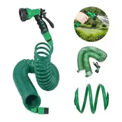 GENERICO - Manguera Expandible Verde 30 M para Jardín con Accesorios Incluidos