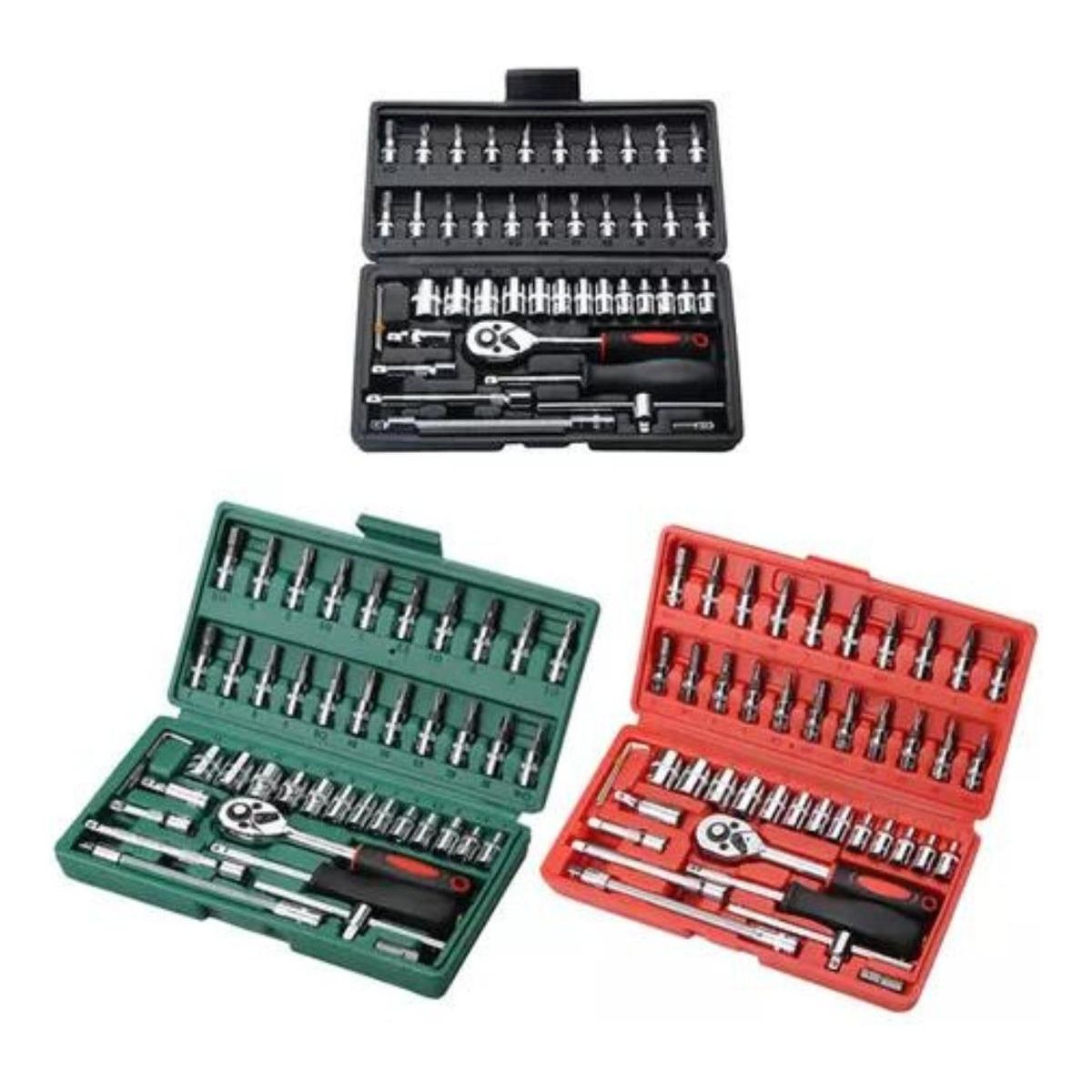 GENERICO - Conjunto Esencial de Herramientas 46 Piezas Versátiles