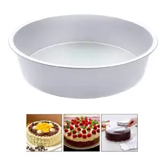 GENERICO - Molde Redondo de Aluminio para Tortas y Queques 26cm