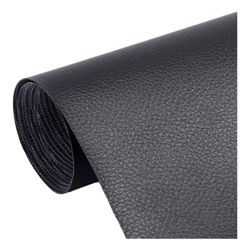GENERICO - Parche Negro Autoadhesivo para Reparación de Cuero 50x137 cm