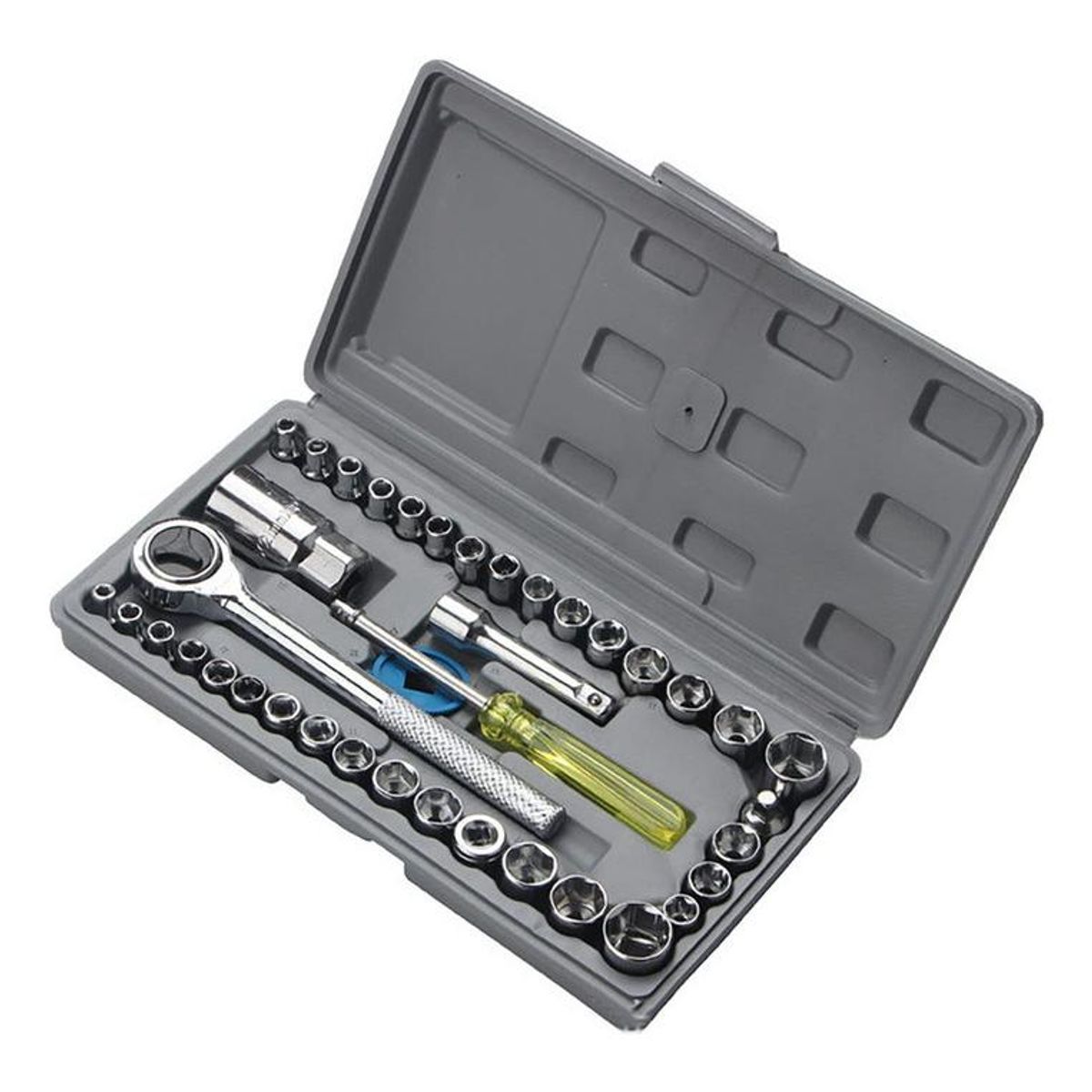 GENERICO - Juego de 40 Llaves Trinquete para Mantenimiento de Vehículos