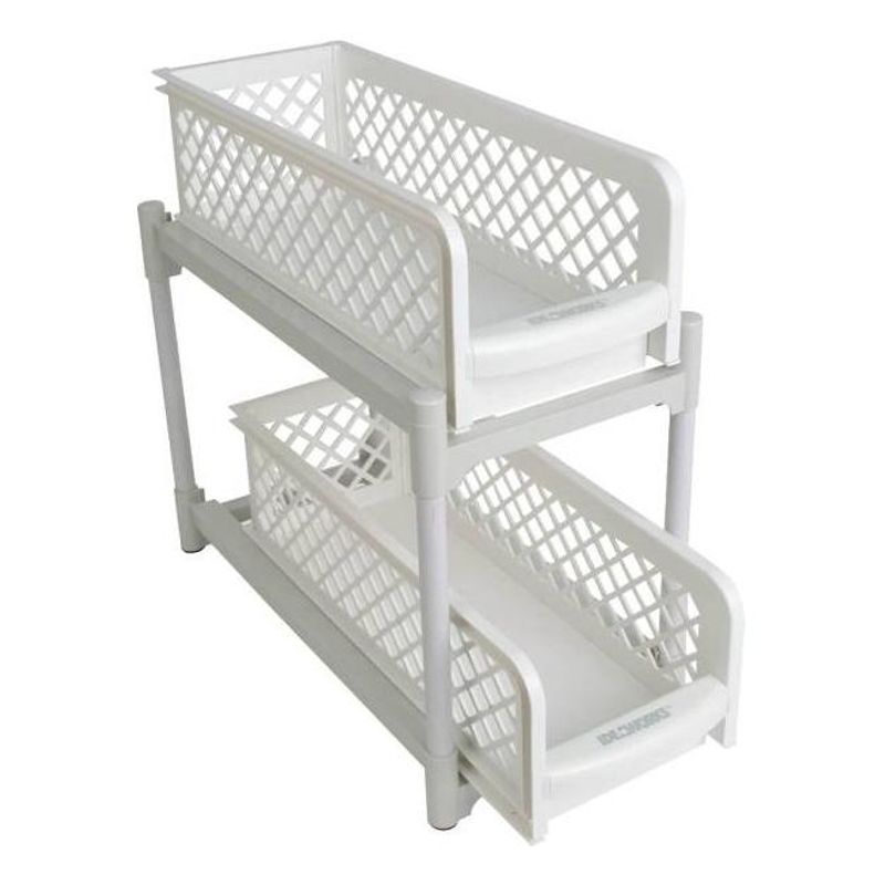 GENERICO - Organizador Plegable de Doble Nivel para Cocina o Baño