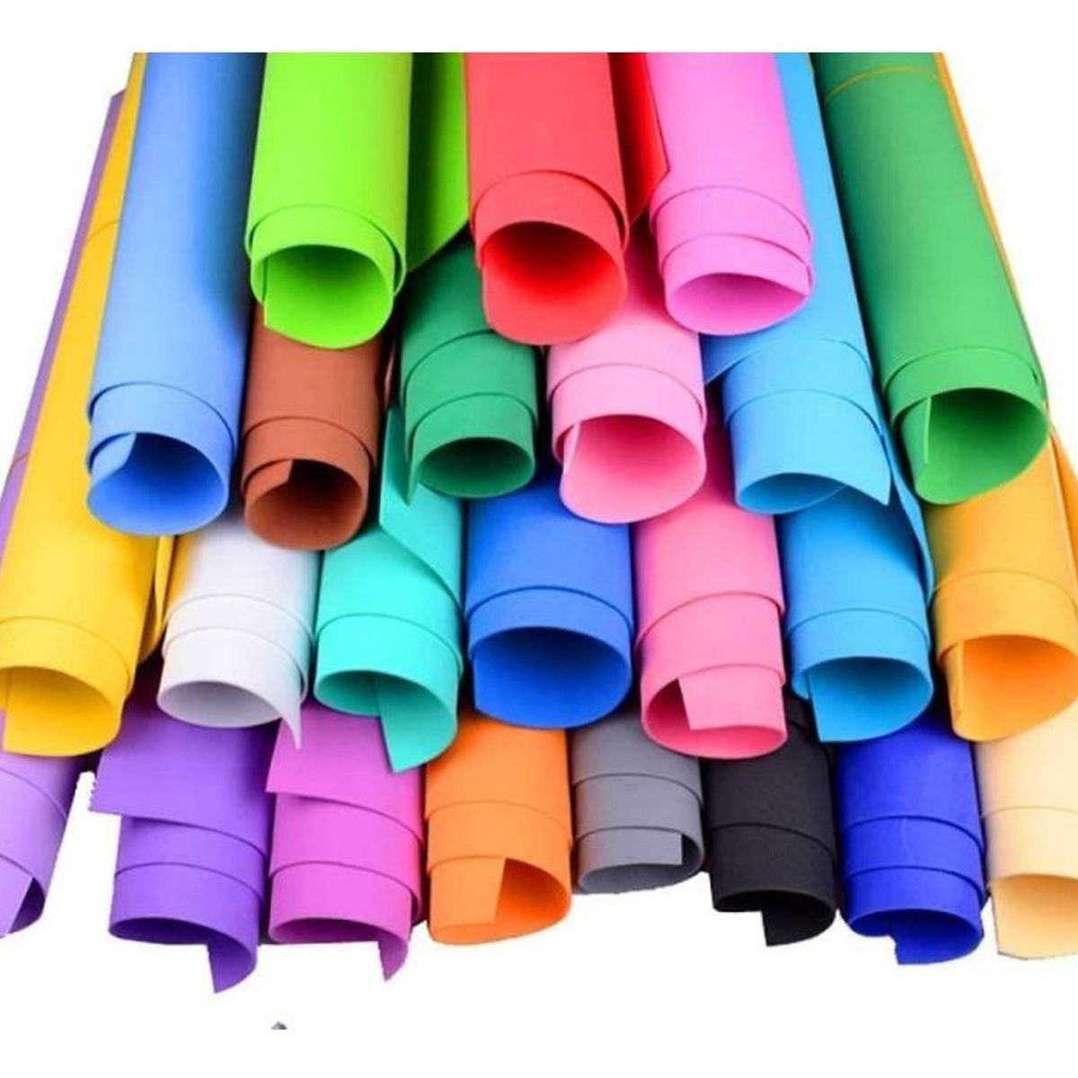 GENERICO - Pliegos de Goma Eva Surtidos o Unicolor 60x40 cm - 10 Pcs