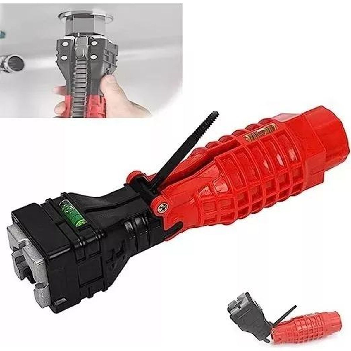 GENERICO - Llave Multifuncional con Cabezal Abatible para Fontanería