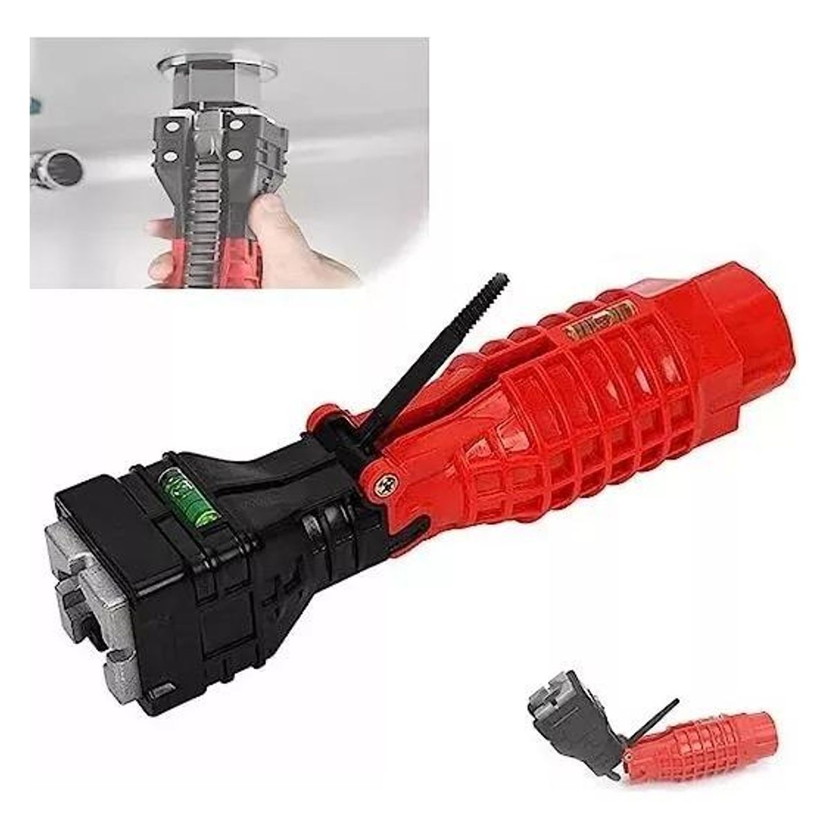 GENERICO - Llave Multifuncional con Cabezal Abatible para Fontanería