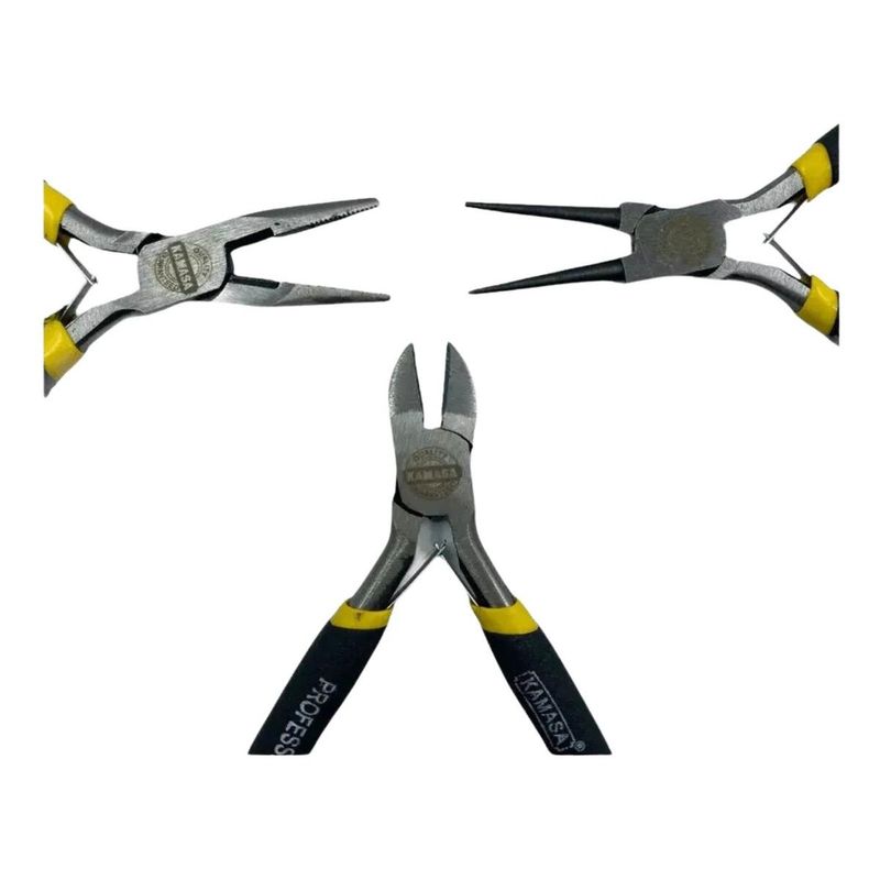 GENERICO - Set de Mini Alicates 5 con Aislación y Ergonomía Ideal