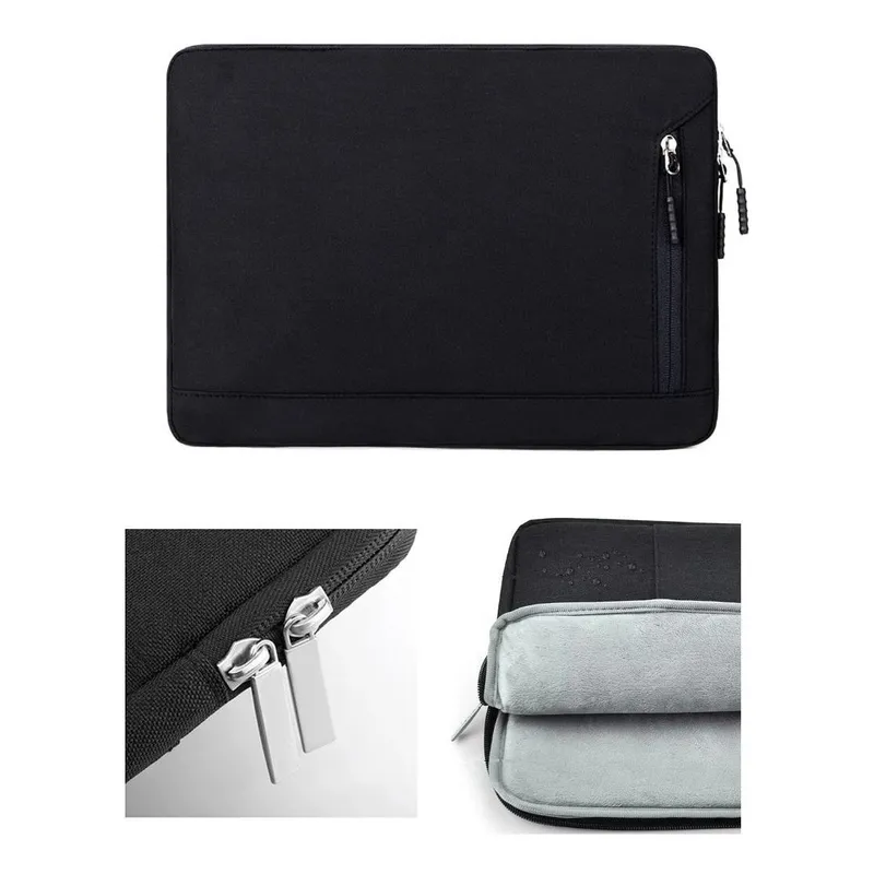 GENERICO - Funda Impermeable para Macbook y Notebook con Bolsillo Externo