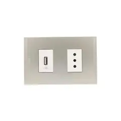 BTICINO - Cargador Usb + Enchufe 10a Nobile AF2270USBEBNA