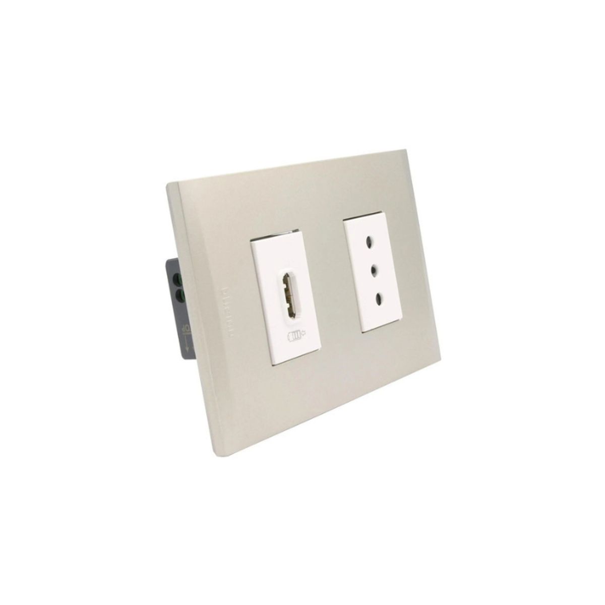 BTICINO - Cargador Usb A + Enchufe 10a Perla Blanc0 Bticino Nóbile AF2270USBEBNA