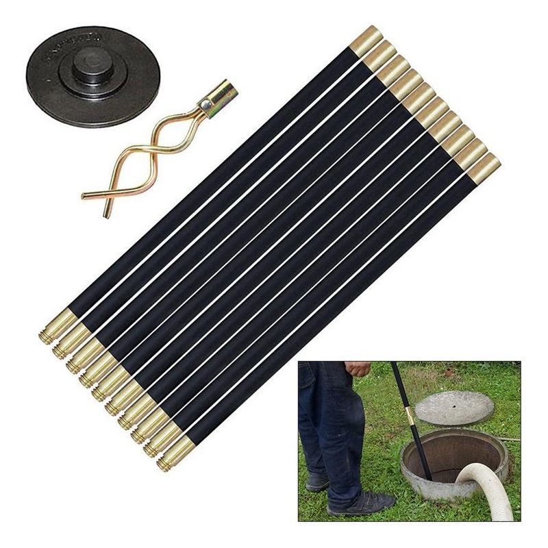 GENERICO - Set de Varillas para Desagüe y Limpieza Eficaz 9M