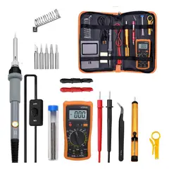 GENERICO - Kit Completo de Soldadura y Medición con Accesorios Útiles
