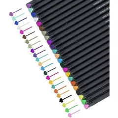 GENERICO - Lápices de Colores Punta Fina 04mm para Detalles Creativos