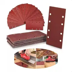 GENERICO - Pack de 100 Lijas Rectangulares para Pulido y Esmerilado