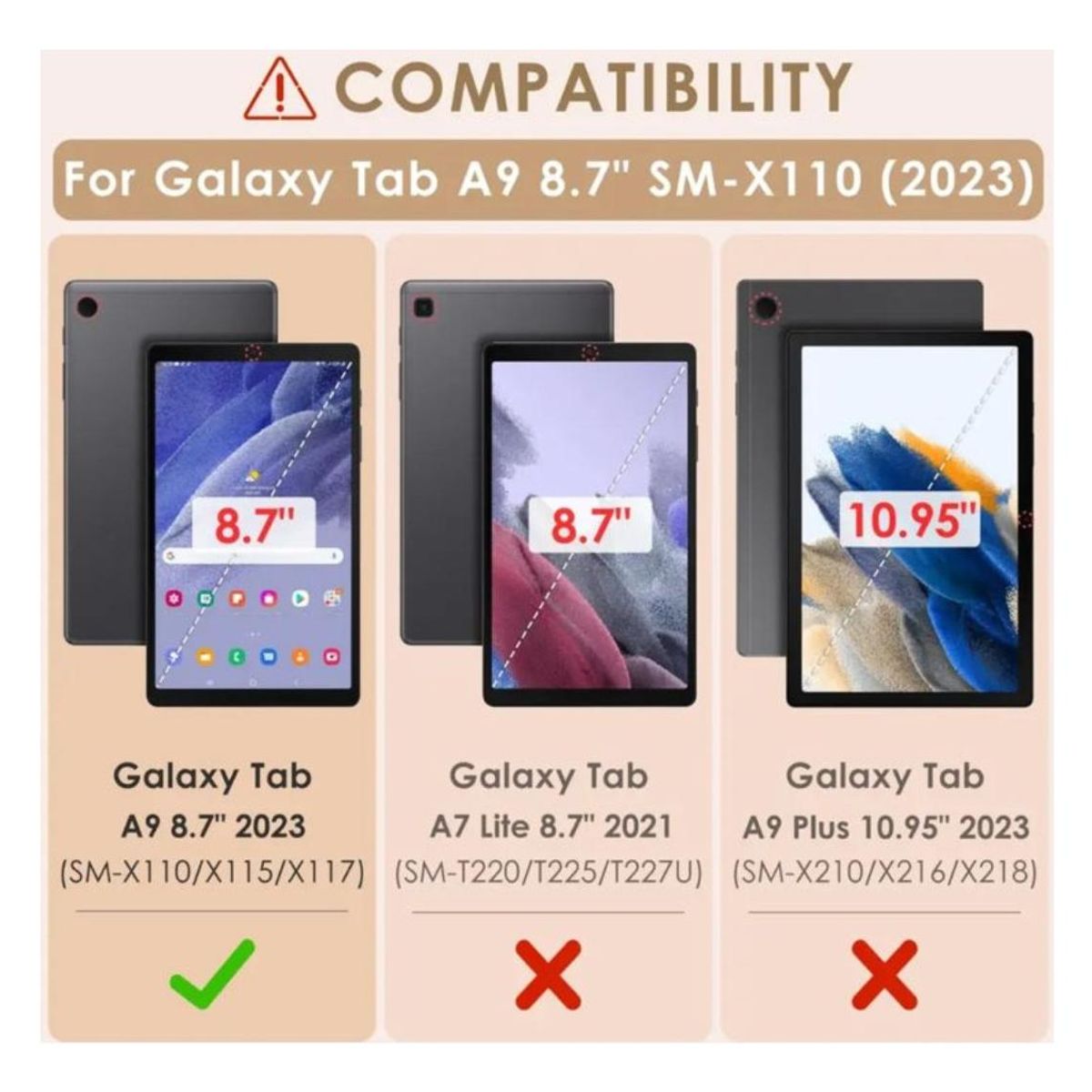 GENERICO - Carcasa Antigolpes de Goma EVA para Samsung Tab A9 87