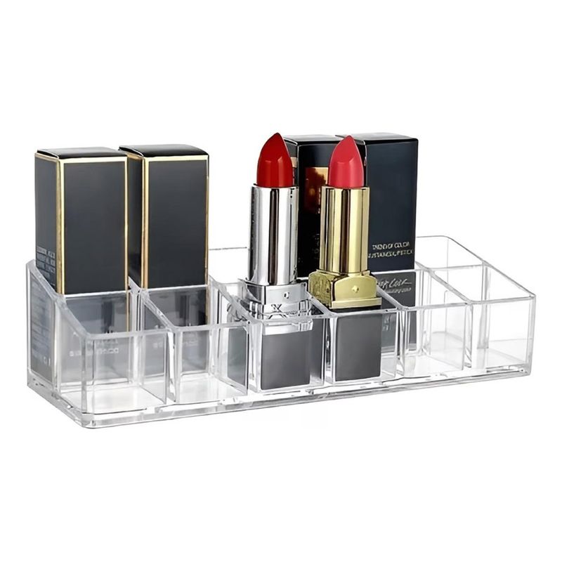 GENERICO - Organizador Acrílico Moderno para 12 Labiales Esenciales