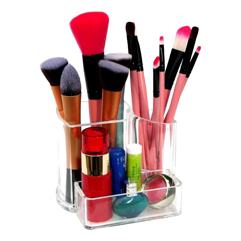 GENERICO - Organizador Acrílico Compacto con 12 Compartimientos para Maquillaje