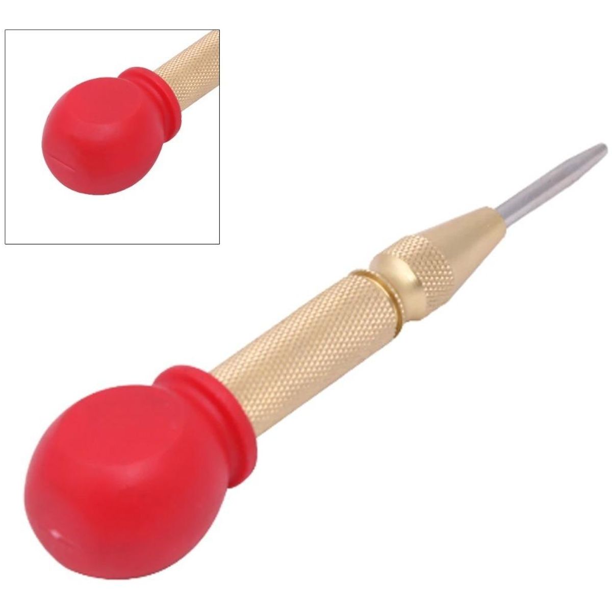 GENERICO - Punzón Central Automático de Acero para Perforaciones Rápidas