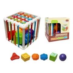 GENERICO - Cubo Montessori de Habilidades Motoras y Sensoriales