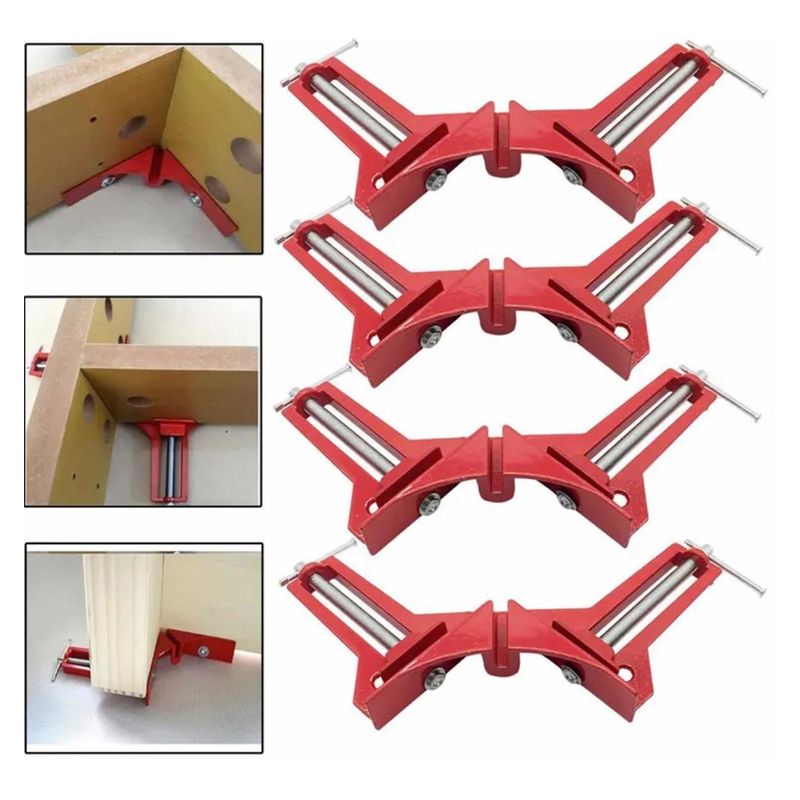 GENERICO - Pack de 4 Prensas Esquineras de Aluminio para Proyectos