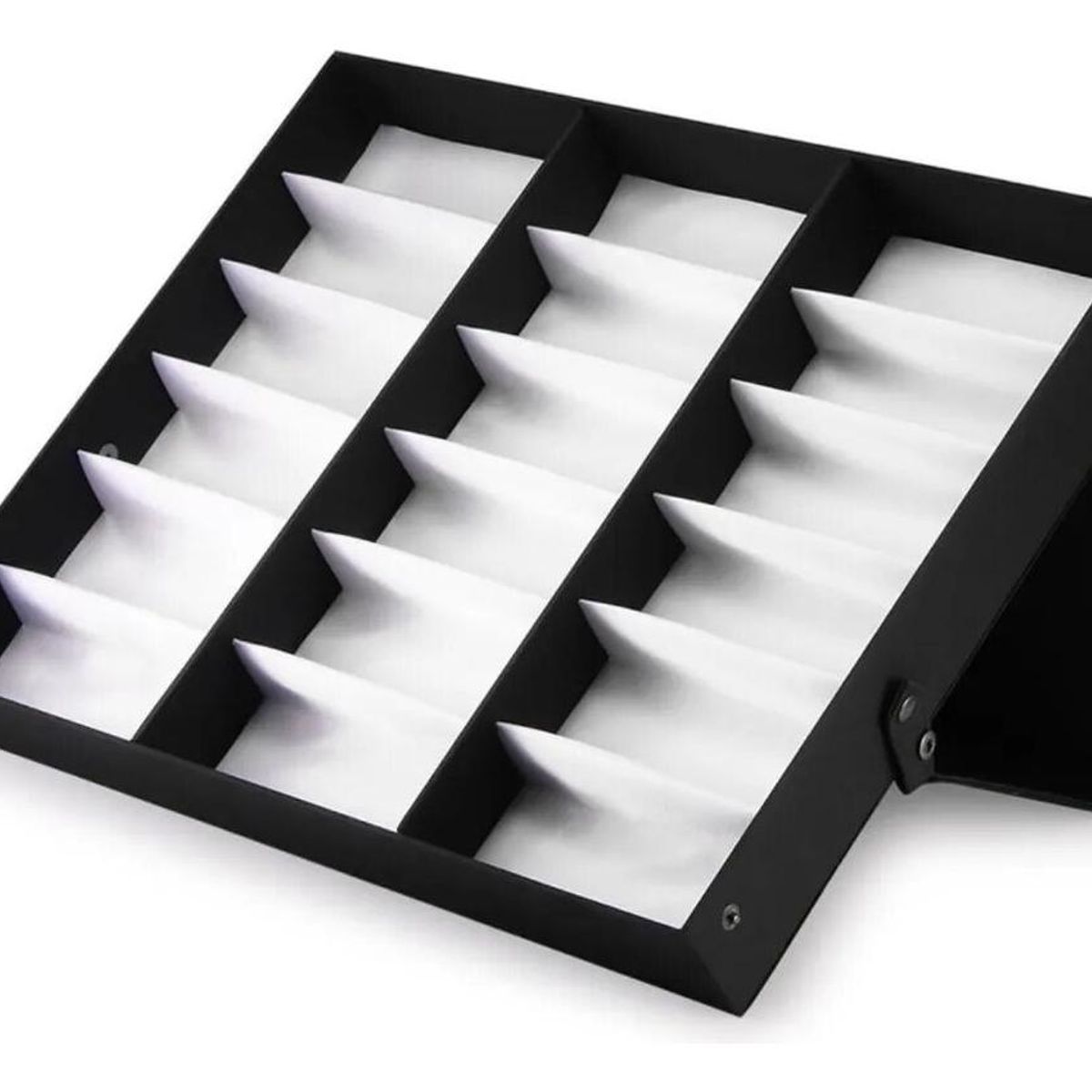 GENERICO - Bandeja Exhibidora para 18 Lentes con Tapa Soporte