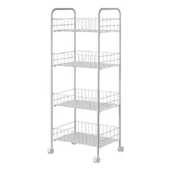 GENERICO - Carrito de Organización Móvil para Frutas y Verduras 4 Estantes