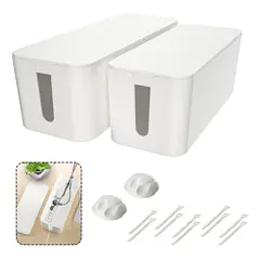 GENERICO - Cajas organizadoras de cables para un hogar ordenado y seguro
