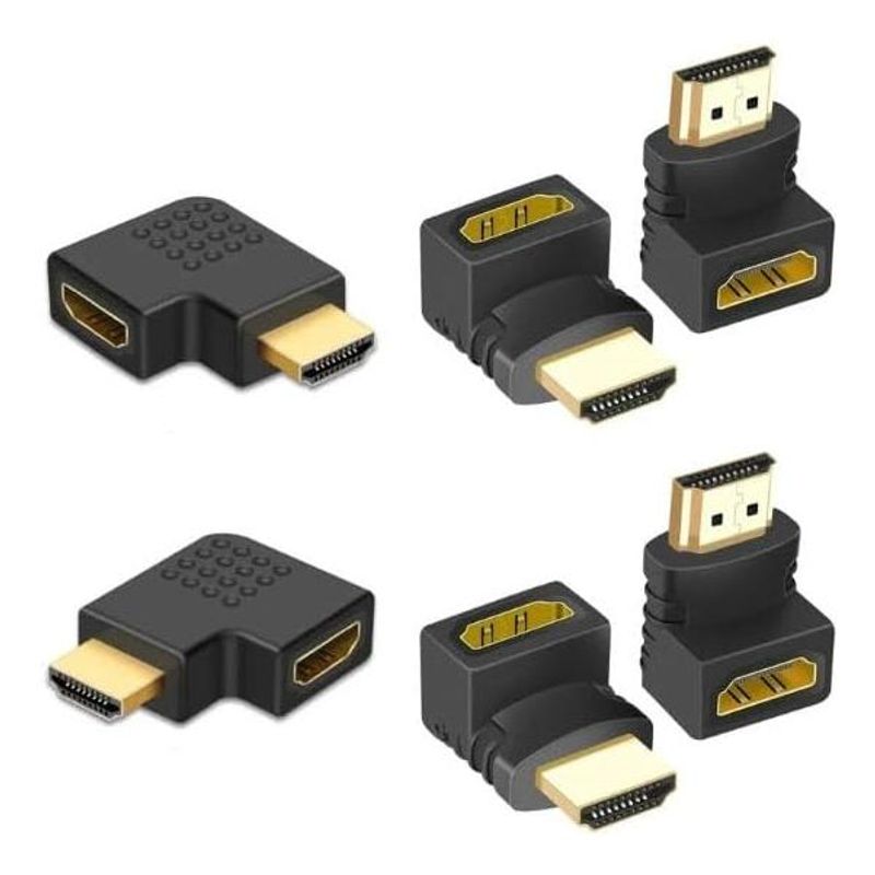 GENERICO - Adaptadores HDMI de 90° y 270° para espacio limitado 4K