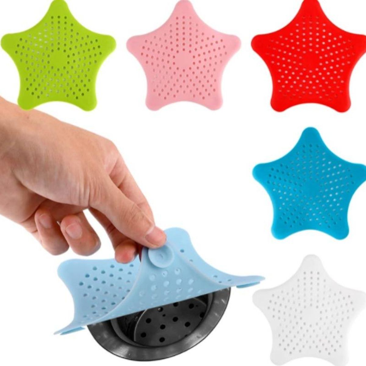 GENERICO - Filtros de Silicona Antideslizantes para Drenaje Juego de 20