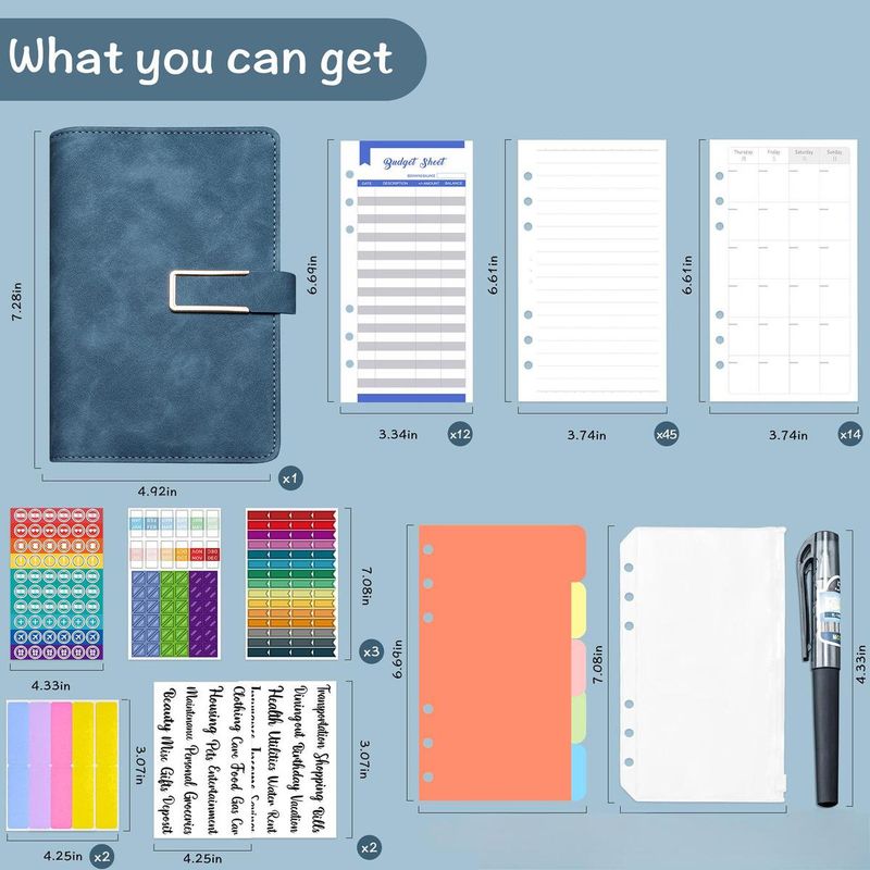 GENERICO - Libreta A6 Organizador de Gastos y Presupuestos Impermeable