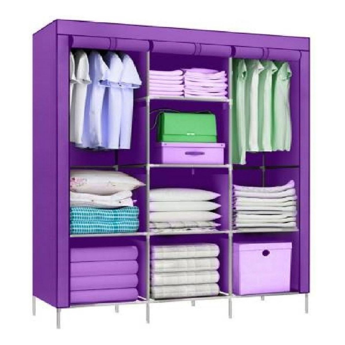 GENERICO - Armario Plegable Organizador de Ropa para Hogar y Niños