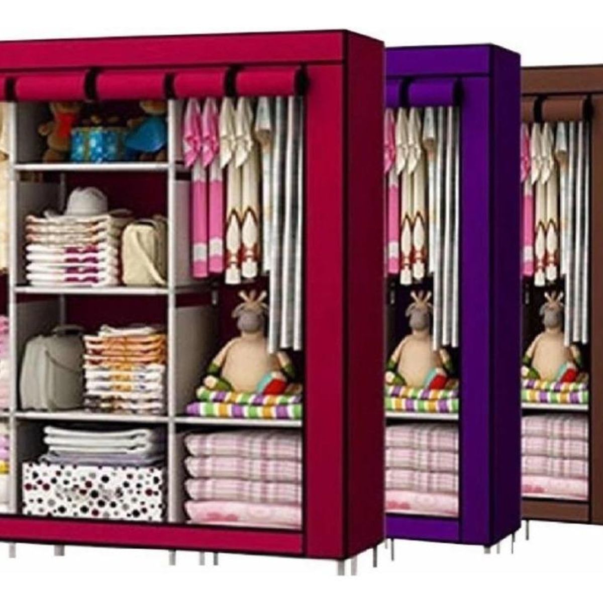 GENERICO - Armario Plegable Organizador de Ropa para Hogar y Niños