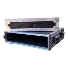 GENERICO - Estuche Rack de Madera 2U con Superficie Antirayaduras