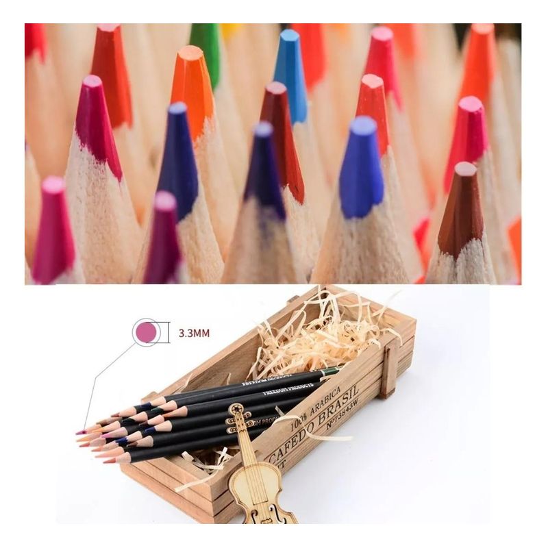 GENERICO - Set 72 Lápices de Colores Profesionales Aceite Artístico
