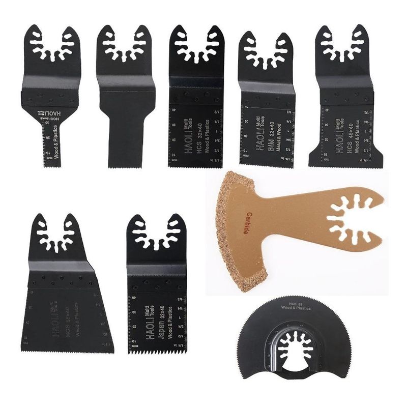 GENERICO - Kit Universal de Hojas de Sierra Oscilante para Corte Preciso
