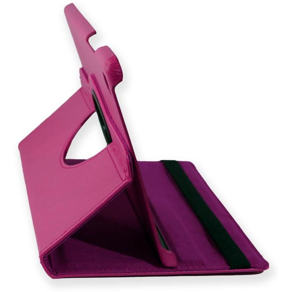 GENERICO - Funda Giratoria Fucsia para Tablet Samsung S7 Lite 360°