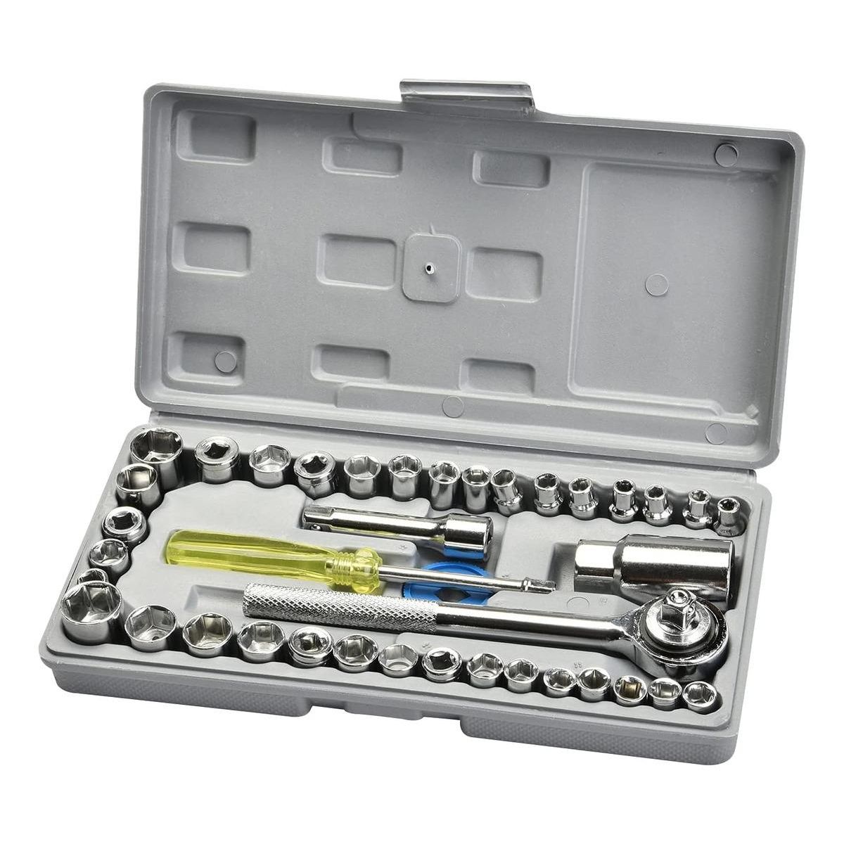 GENERICO - Juego Completo de 40 Dados para Herramientas Mecánicas