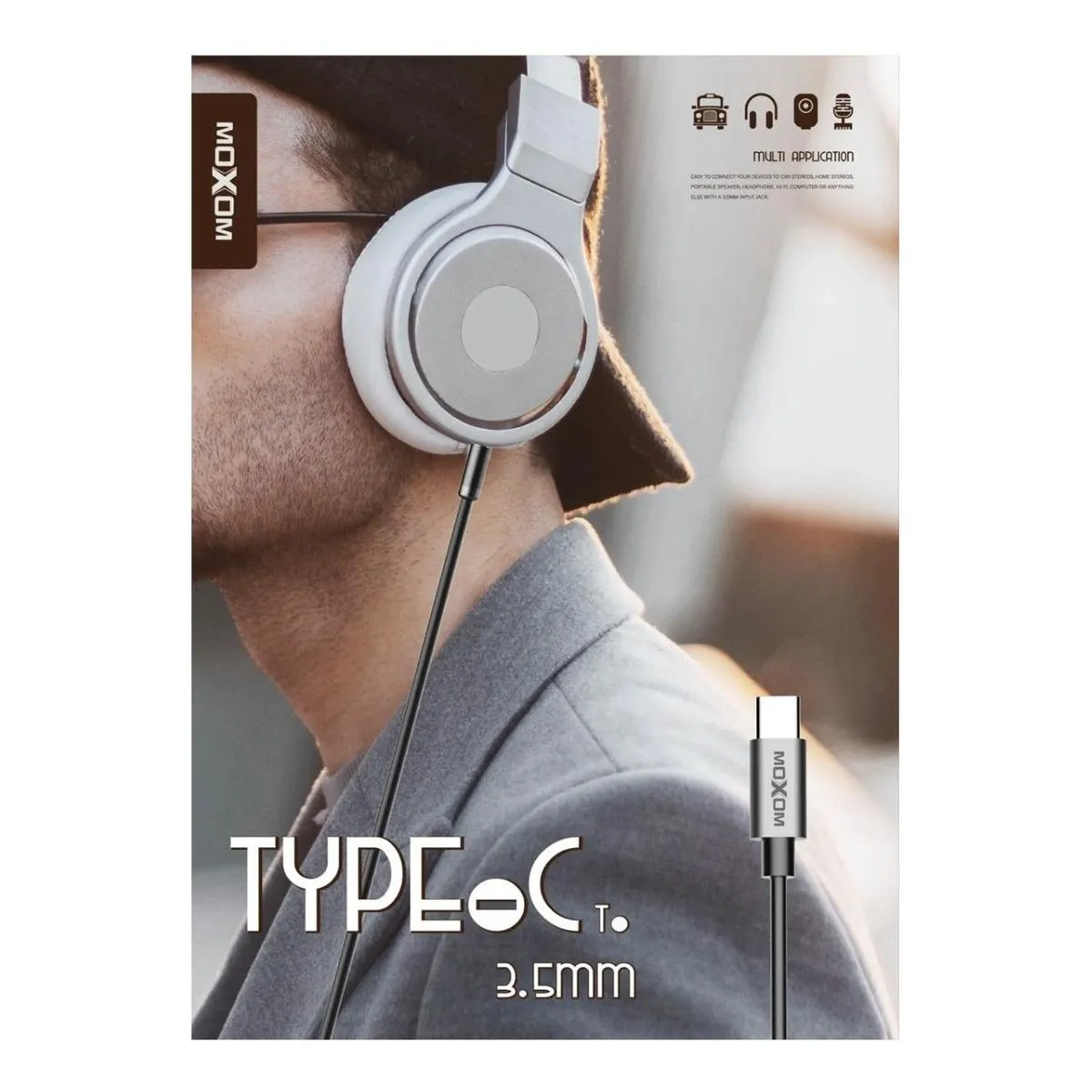 GENERICO - Cable USB Tipo C a Jack 35mm para Audio Estéreo Macho