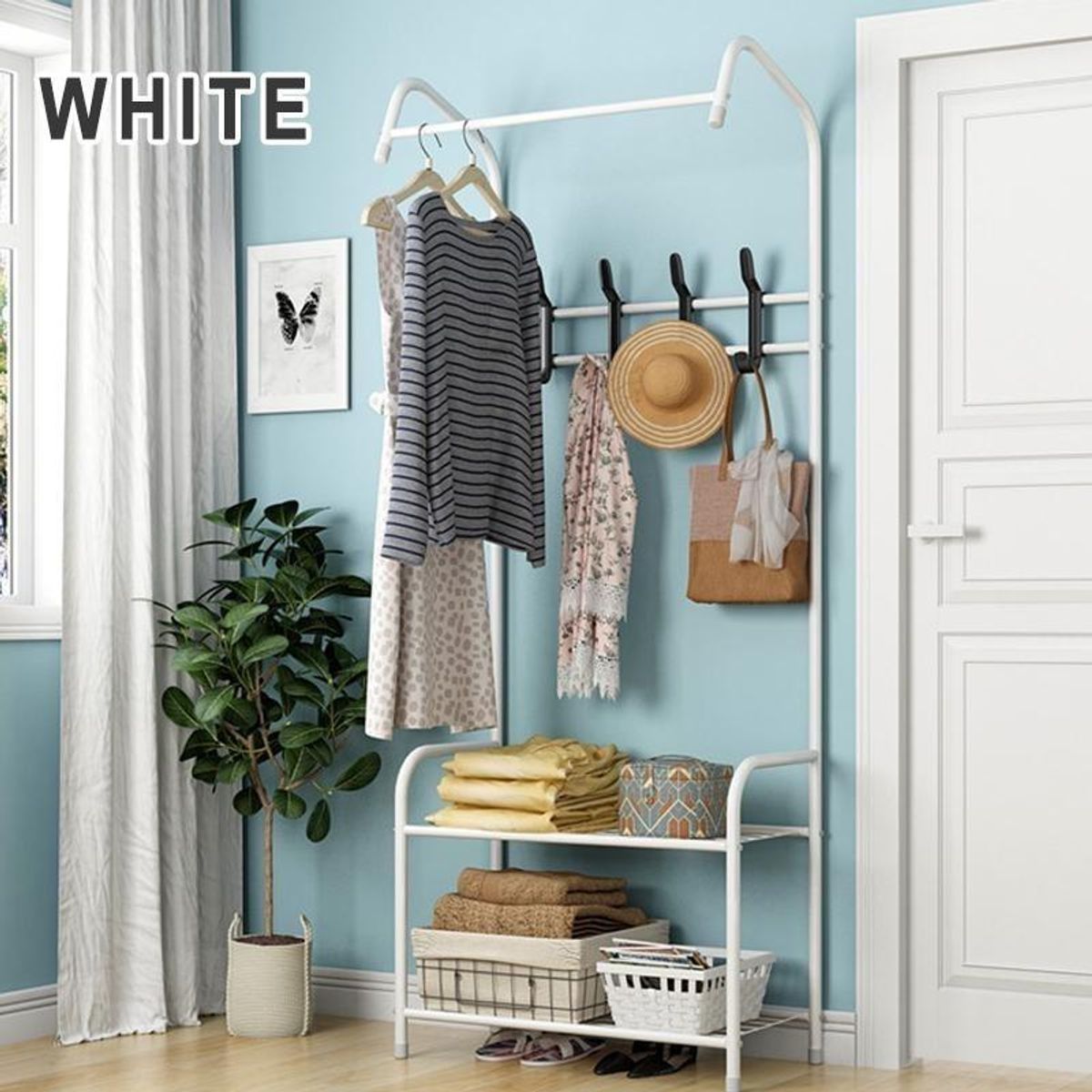 GENERICO - Perchero Elegante de Pie para Ropa Organizador Moderno