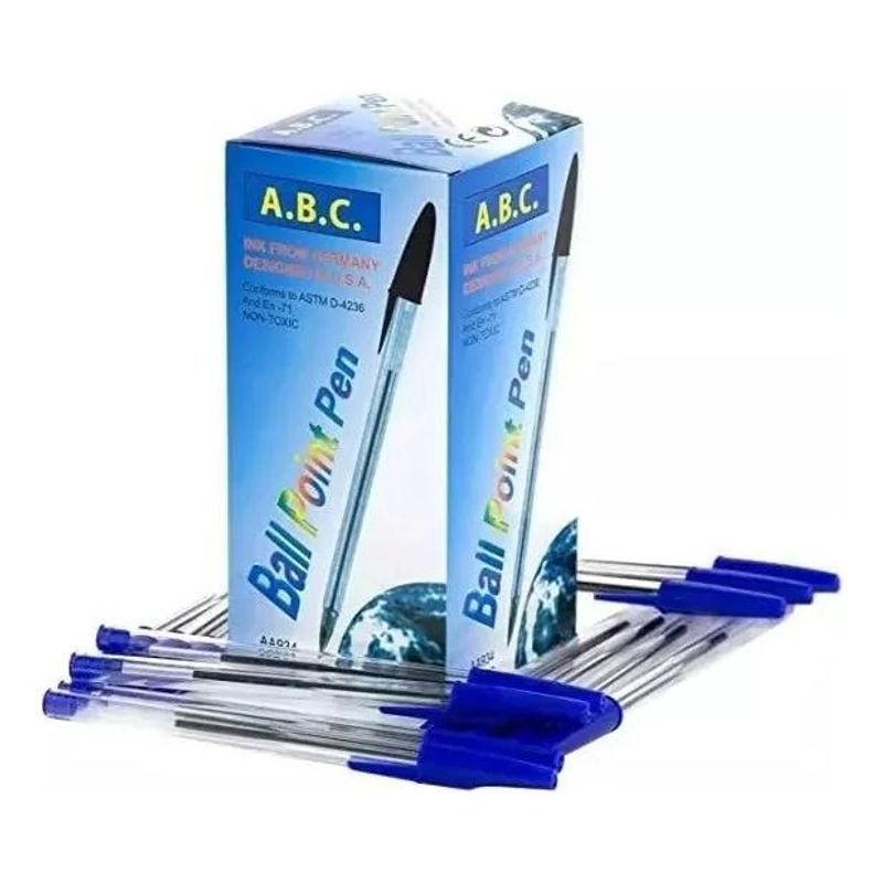 GENERICO - Lápices de Color Azul y Negro en Caja de 50 Unidades