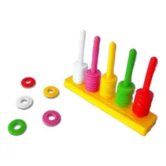 GENERICO - Ábaco Didáctico de 5 Dígitos para Aprendizaje Infantil