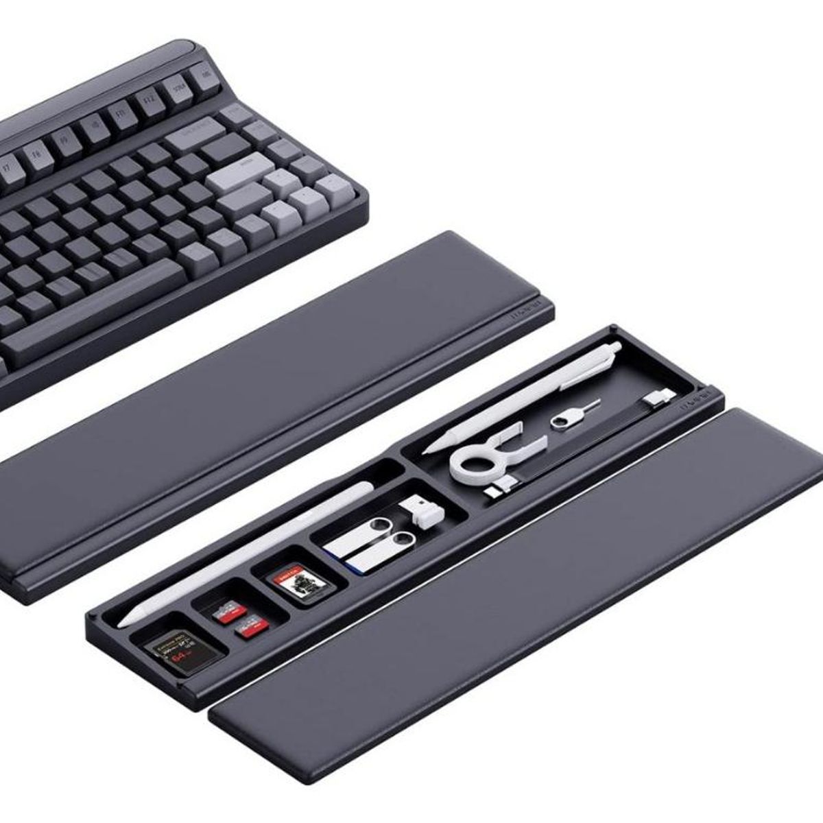 GENERICO - Almohadilla Ergonómica con Almacenamiento para Escritorio