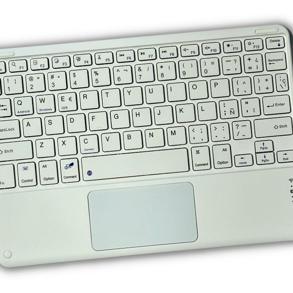 GENERICO - Teclado Bluetooth con Touchpad para Tablets y Móviles