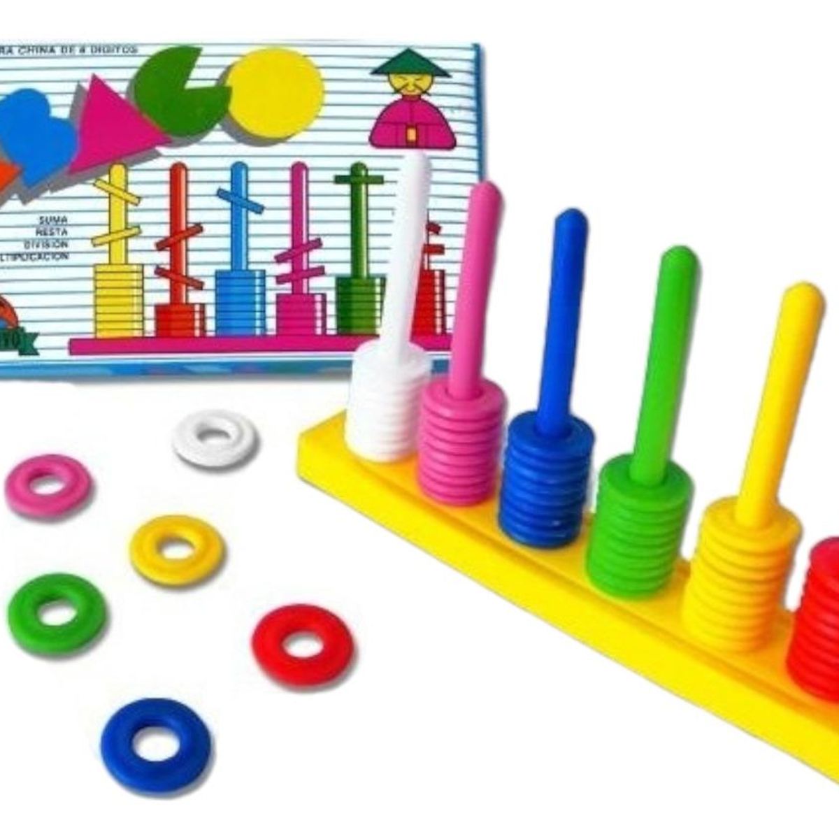 GENERICO - Ábaco Educativo de 6 Dígitos para Aprendizaje Matemático