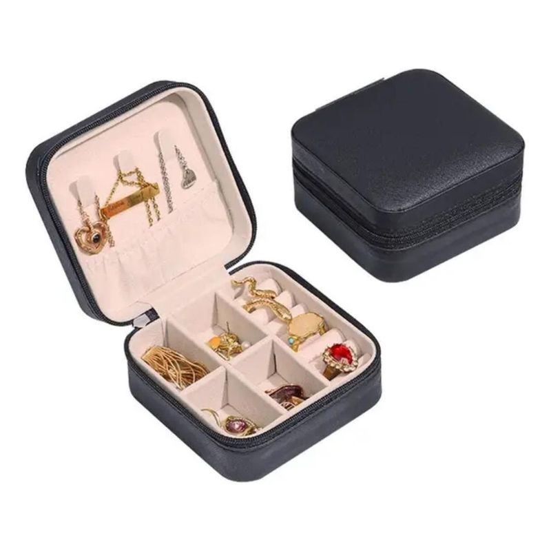 GENERICO - Caja Portátil de Joyas Elegante y Compacta para Viajes